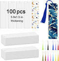100 Pcs Sublimation Bookmark Blanks 5.9in x 1.5in - Bulk DIY Tassel