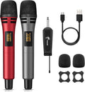 TONOR Wireless Microphones UHF Dual Karaoke System - Clear Sound