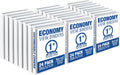 1 Inch 3 Ring Binders Clear View Cover - 24 Pack Samsill