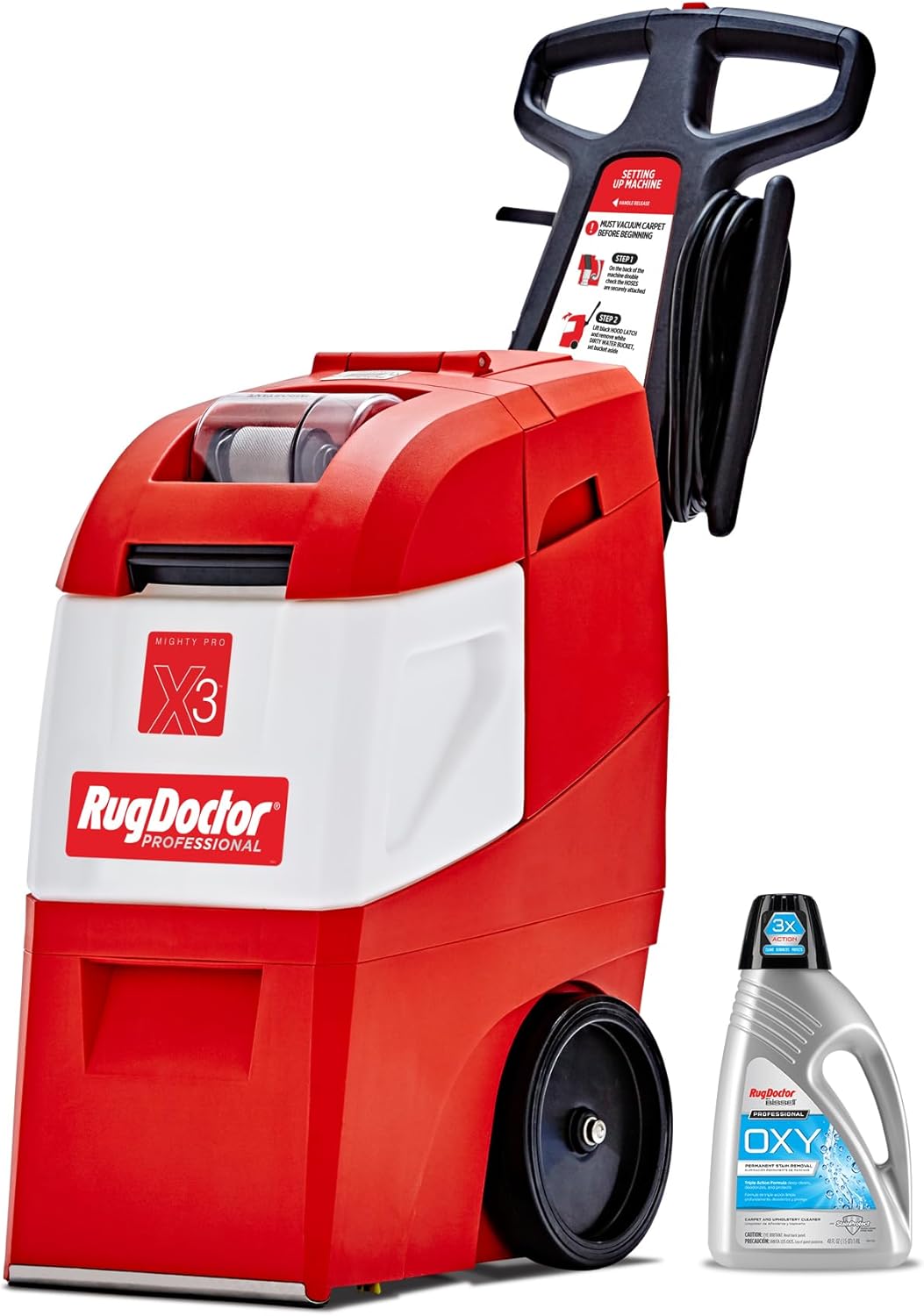 Rug Doctor X3 Commercial Carpet Cleaner with Pro Oxy Pack