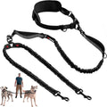 Hands Free Bungee Dog Leash for Two Large Dogs - Heavy Duty Comfort