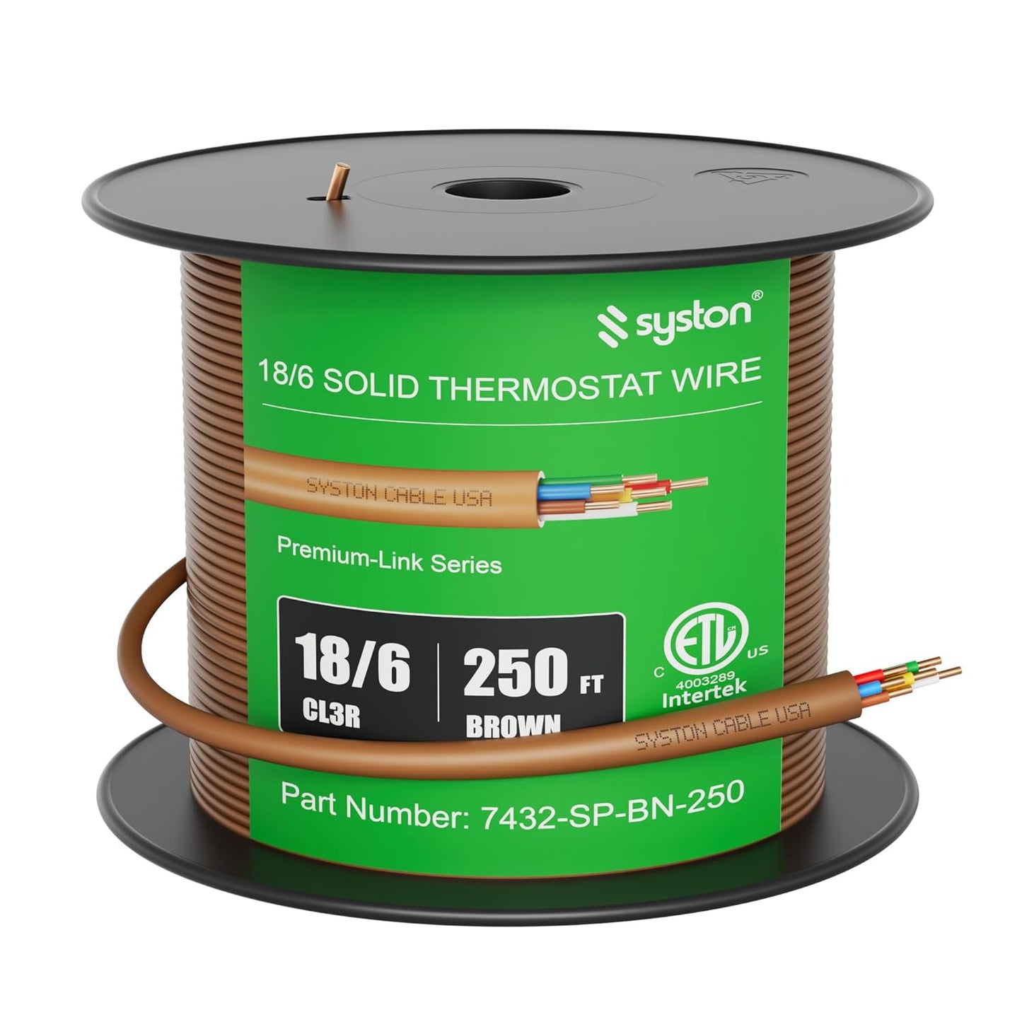 Syston 18/6 Thermostat Cable for HVAC and Doorbell Systems