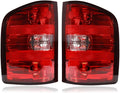 Black Border Tail Lights Assembly for 2007-2013 Chevy Silverado & GMC