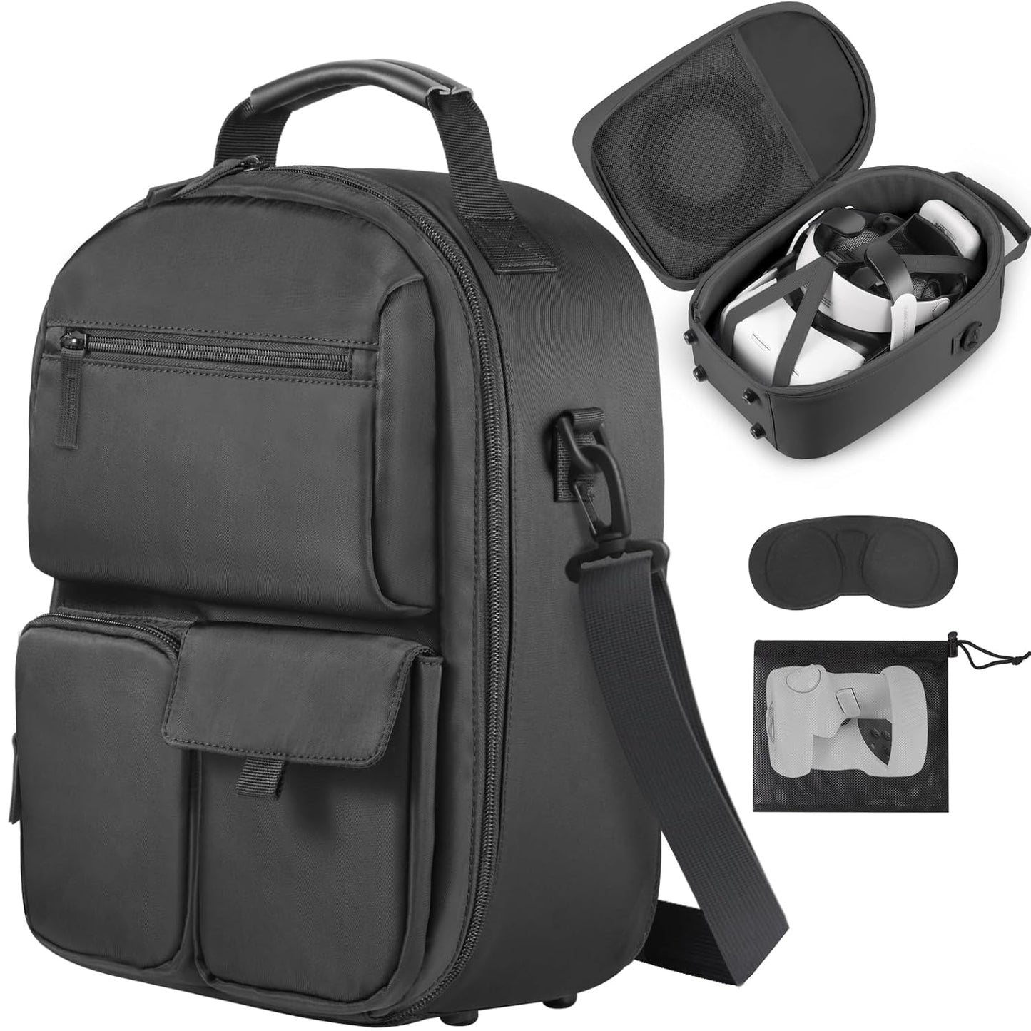 Custom Carrying Case for Meta Quest 3 and Oculus Quest 2 Headsets