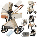 3 in 1 Baby Travel System Reversible Stroller - High View Foldable
