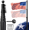 25 ft Heavy Duty Telescoping Flag Pole Freedom Edition - 12 Gauge