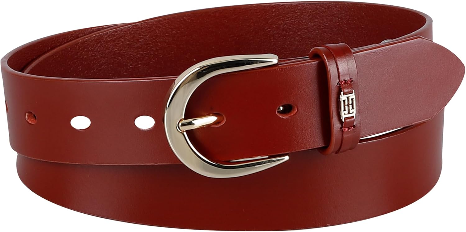Tommy Hilfiger Women's Casual Leather Belt for Jeans & Dresses