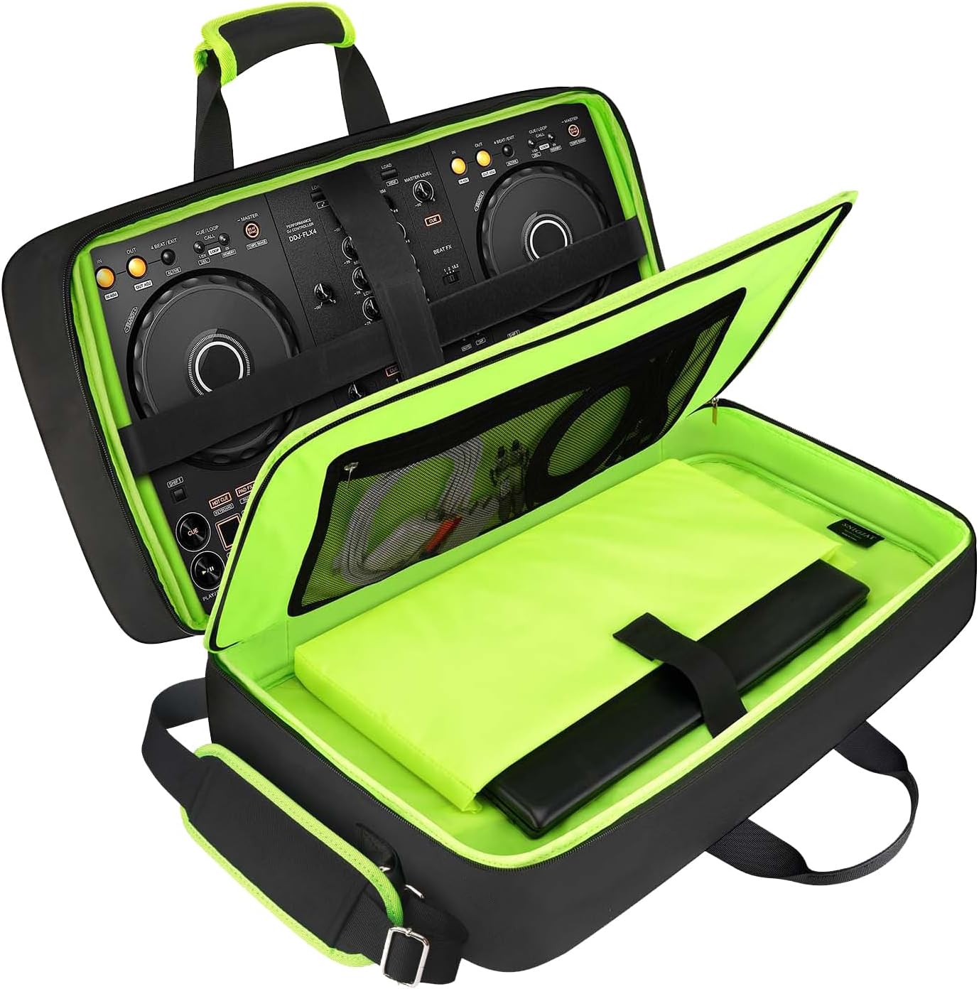 SNIGJAT DJ Controller Case for DDJ FLX4, 400, REV1 - Padded