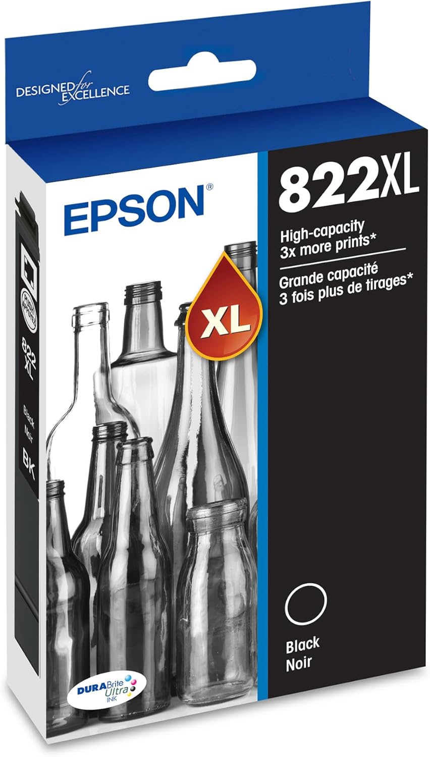EPSON 822 DURABrite Ultra Ink Cartridge for High-Volume Printing
