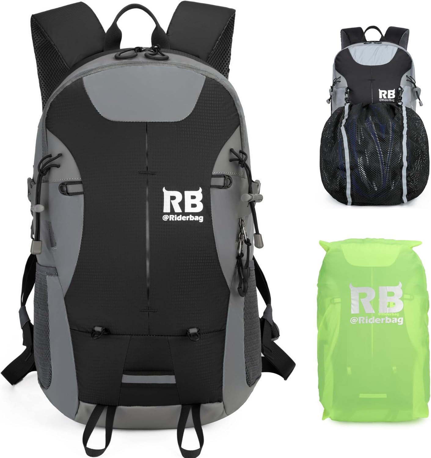 Reflective Motorcycle Backpack for Safe Riding and Commuting