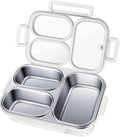 Stainless Steel Lunch Box for Kids & Adults - Leakproof 3-Compartment
