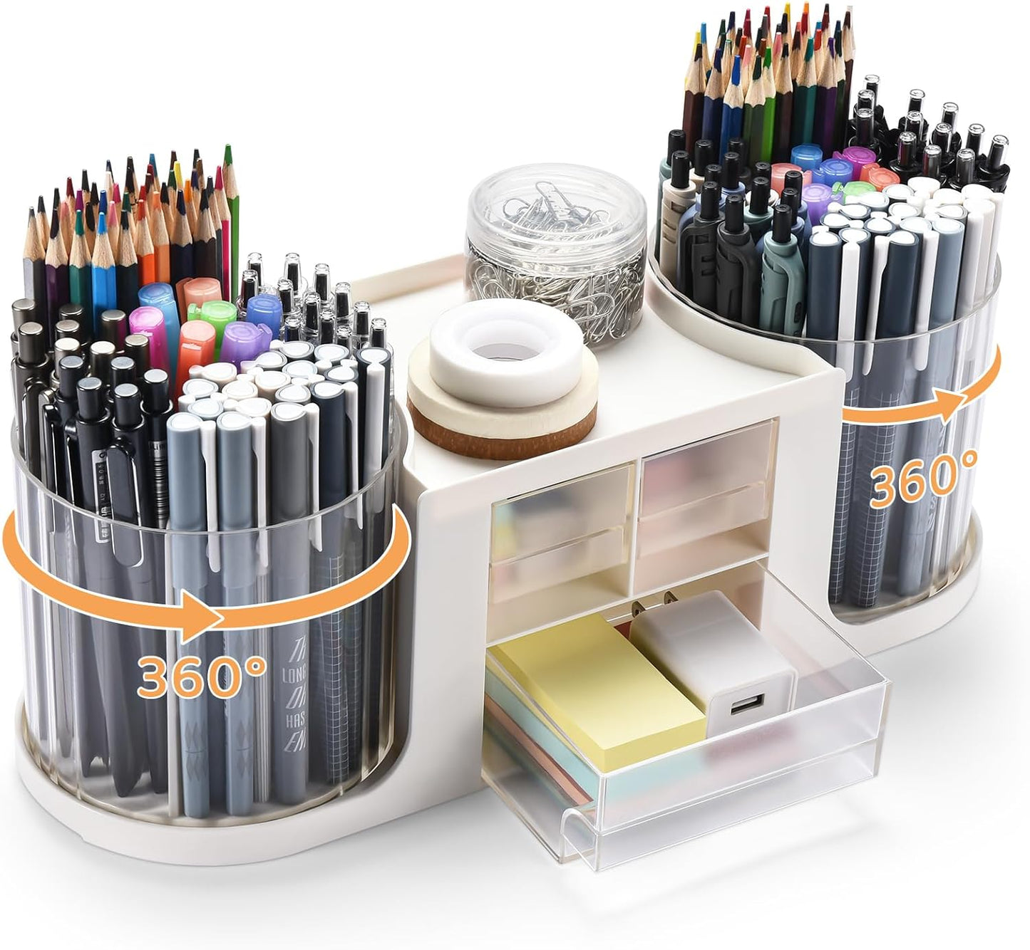 KLIONGO Rotating Desk Organizer - Efficient Storage Solution!