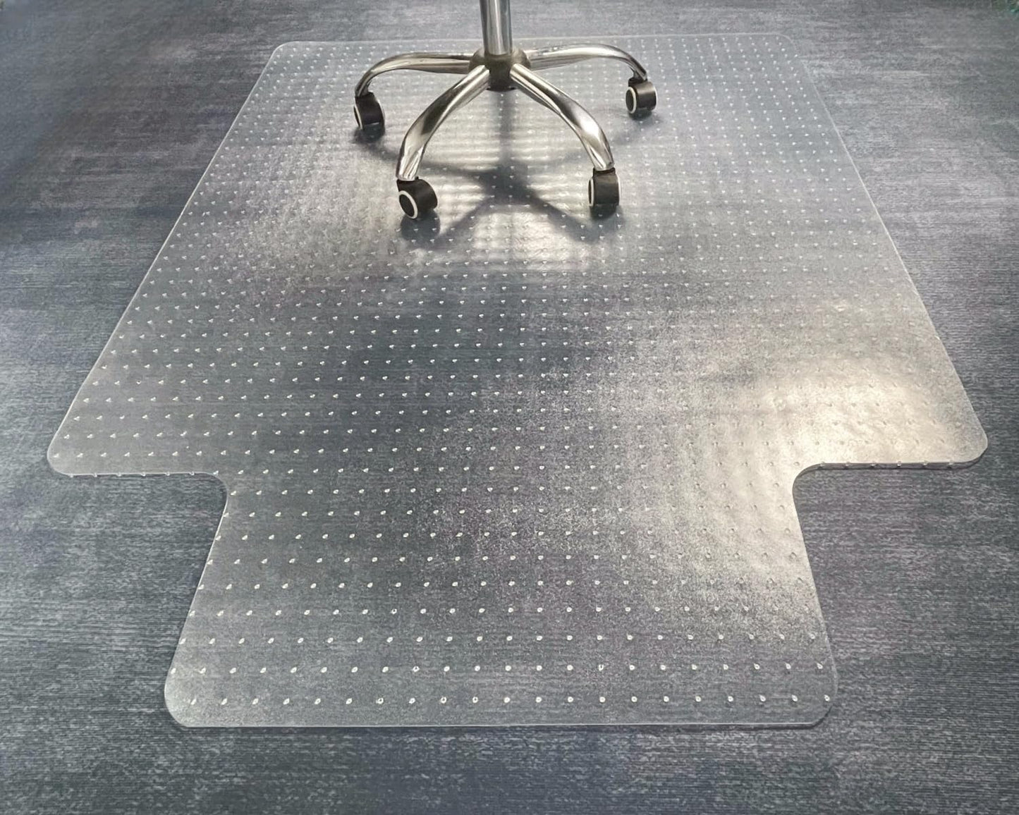 Large Slip-Resistant Office Chair Mat for Carpet - Easy Glide Protection