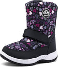 Kids Waterproof Snow Boots for Toddlers to Big Kids - Easy On