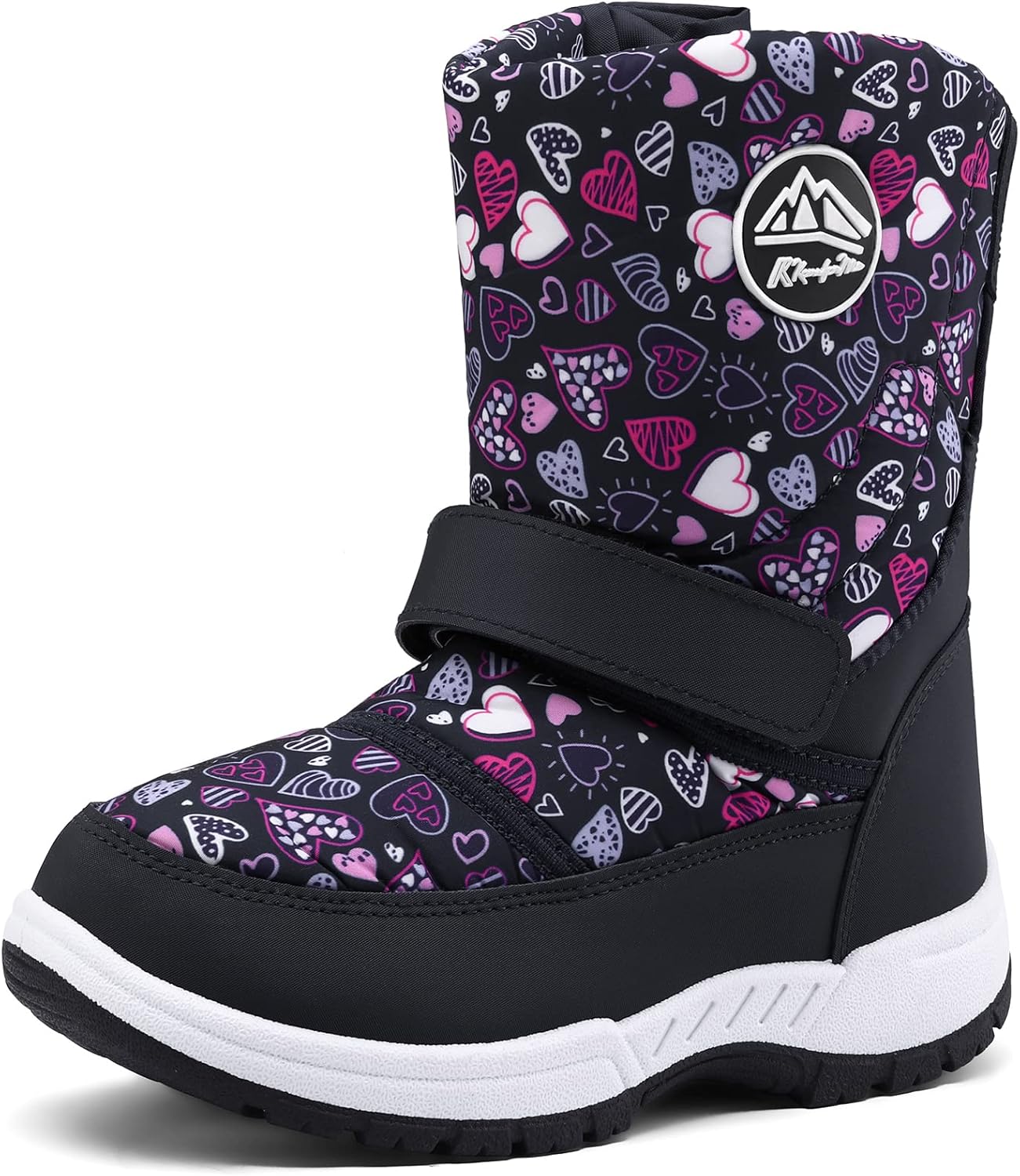 K KomForme Boys Girls Snow Boots Waterproof for Winter Fun
