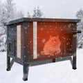 Outdoor Insulated Cat House Feral Cat Enclosure - Weatherproof Shelter