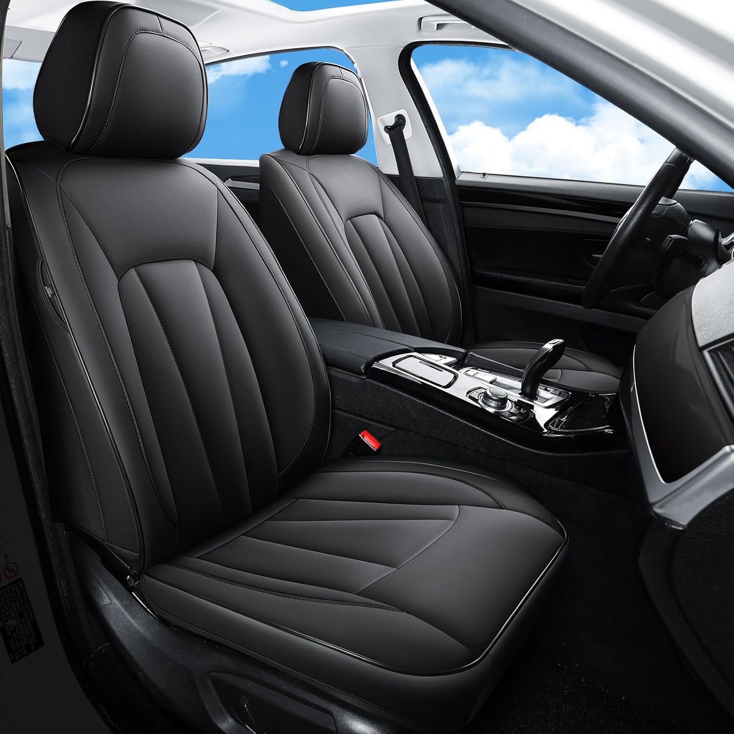 CarLuxor Waterproof Leather Car Seat Covers for Comfort