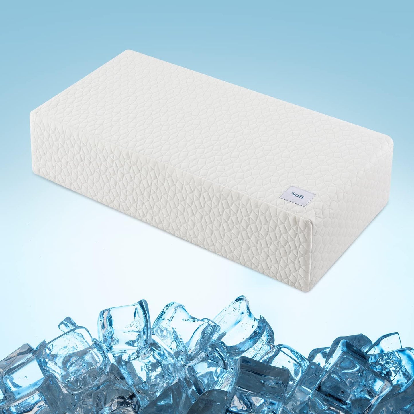 HARBOREST Cooling Cube Pillow for Side Sleepers with Pain Relief