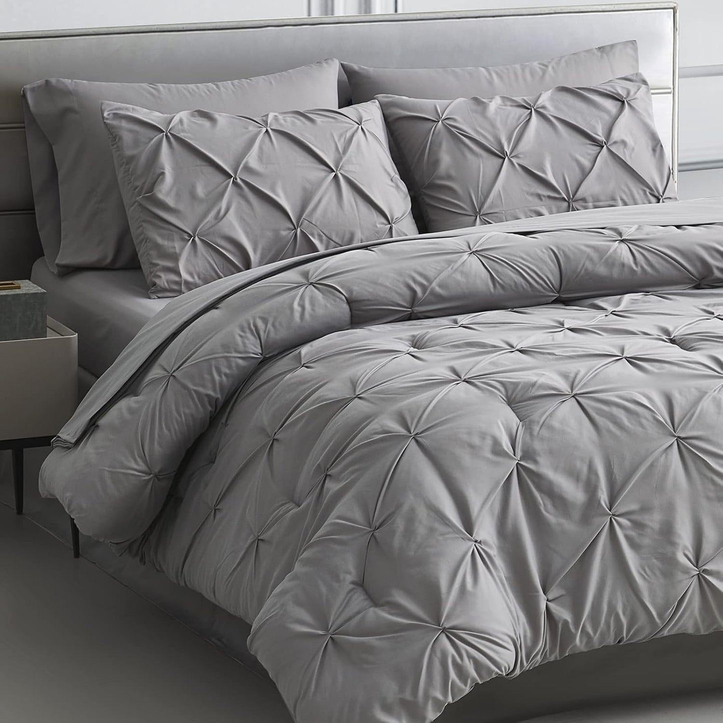 Maple&Stone Full Comforter Set - Elegant 7 Piece Bedding Set