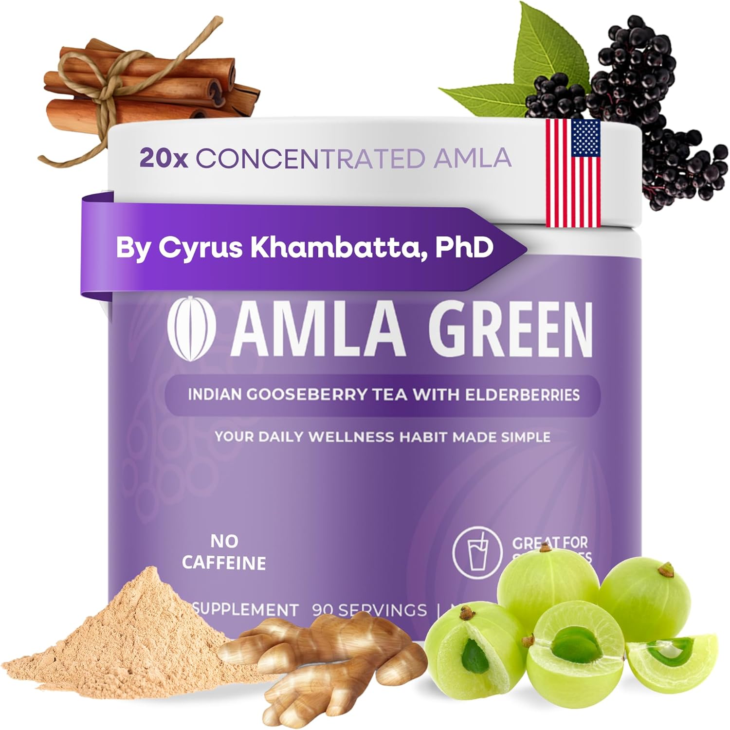 Amla Powder & Immunity Blend Superfood Supplement for Health
