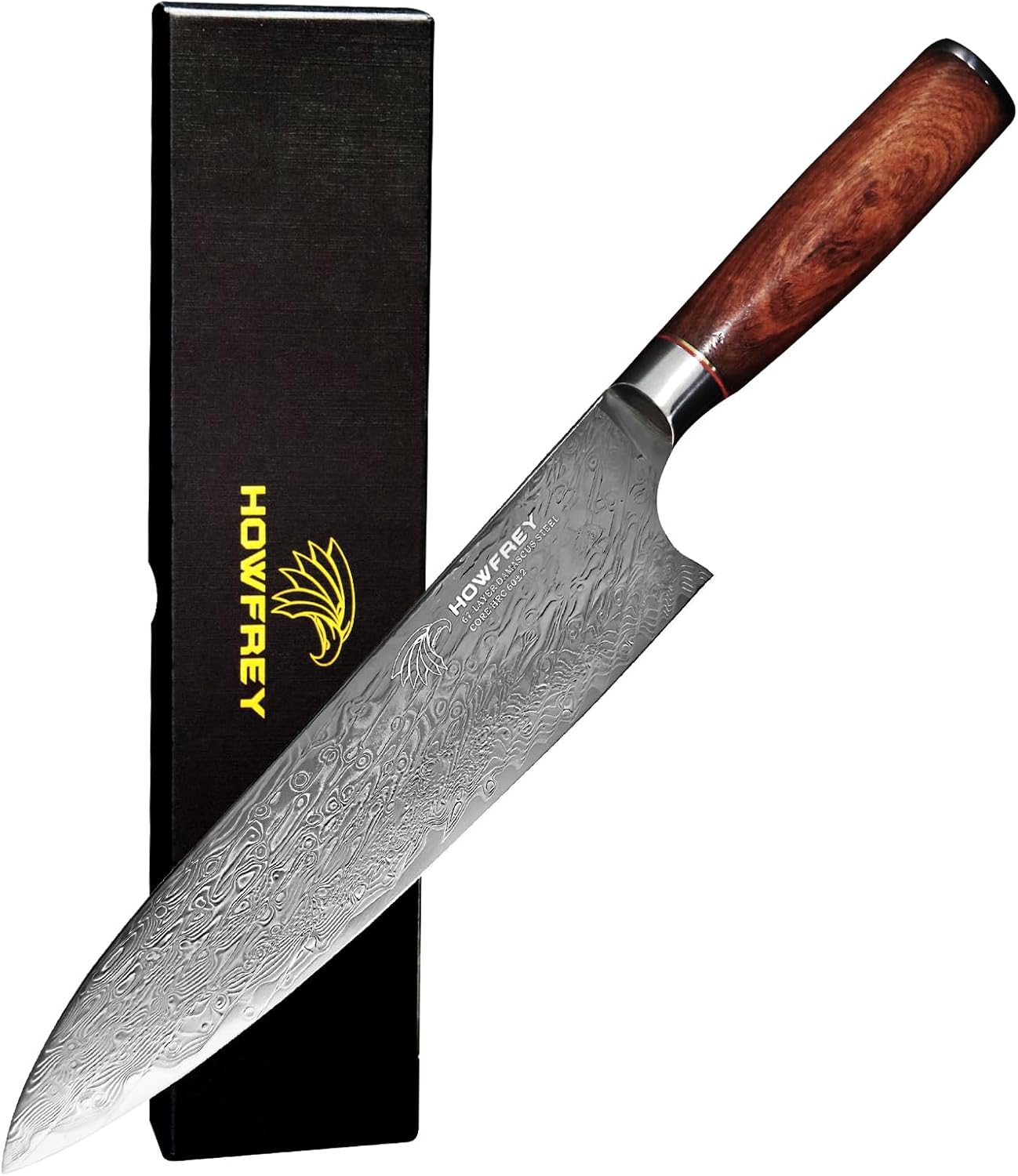 Damascus Chef Knife 8 Inch VG-10 High Carbon Stainless Steel