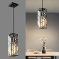 Black Pendant Lighting Modern Pendant Light - Adjustable Mini Crystal