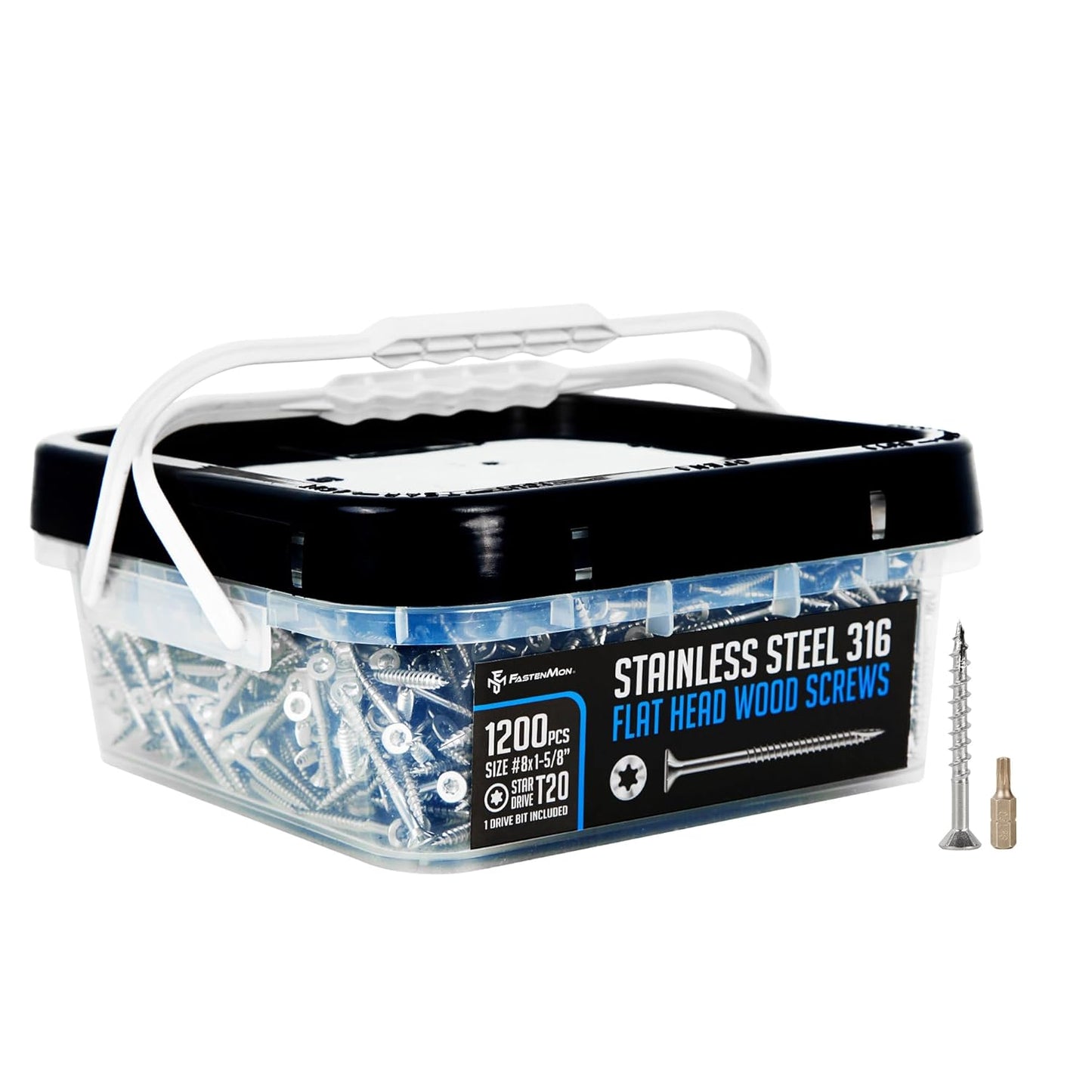 Marine Grade 316 Stainless Steel Deck Screws for Outdoor Projects