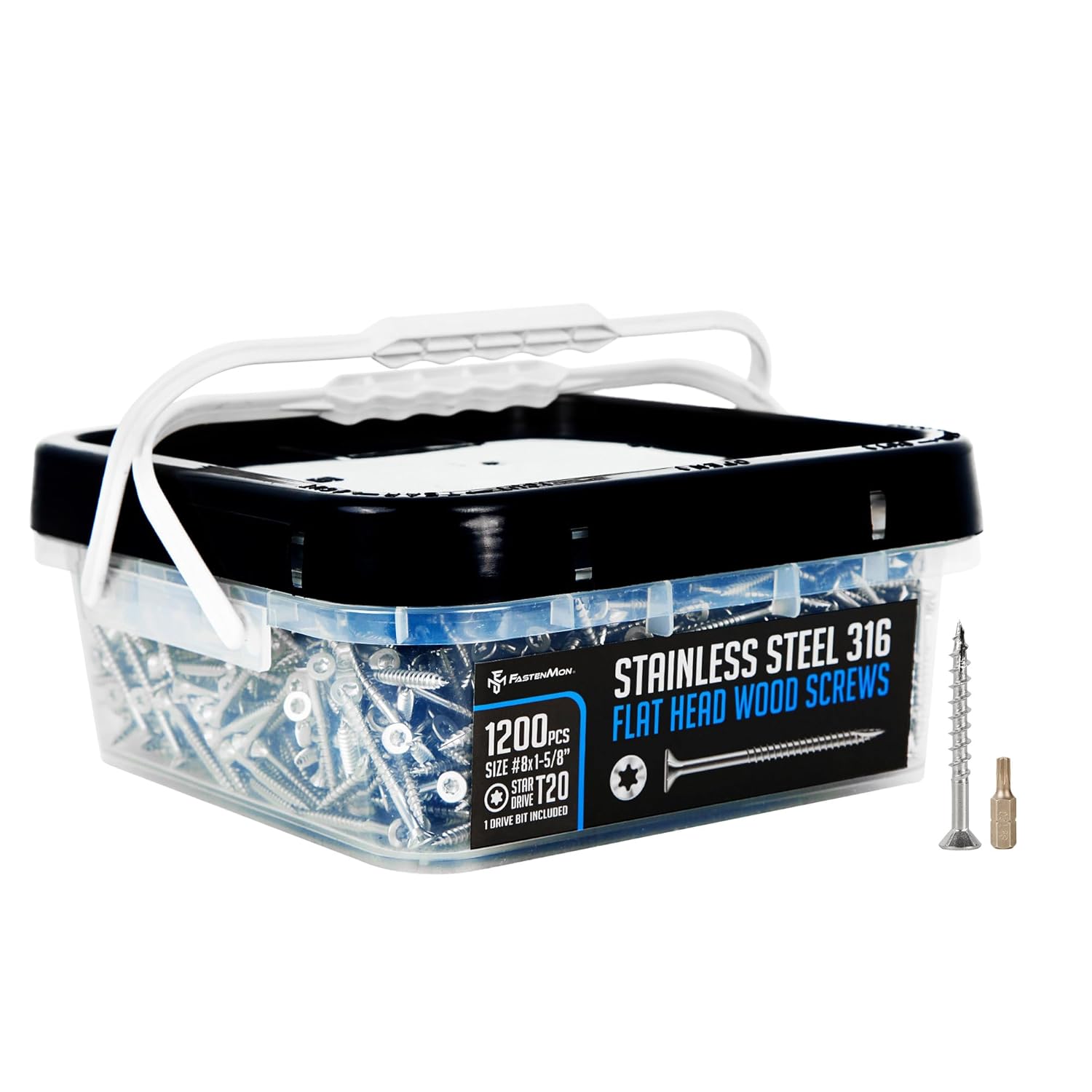 Marine Grade 316 Stainless Steel Deck Screws for Outdoor Projects