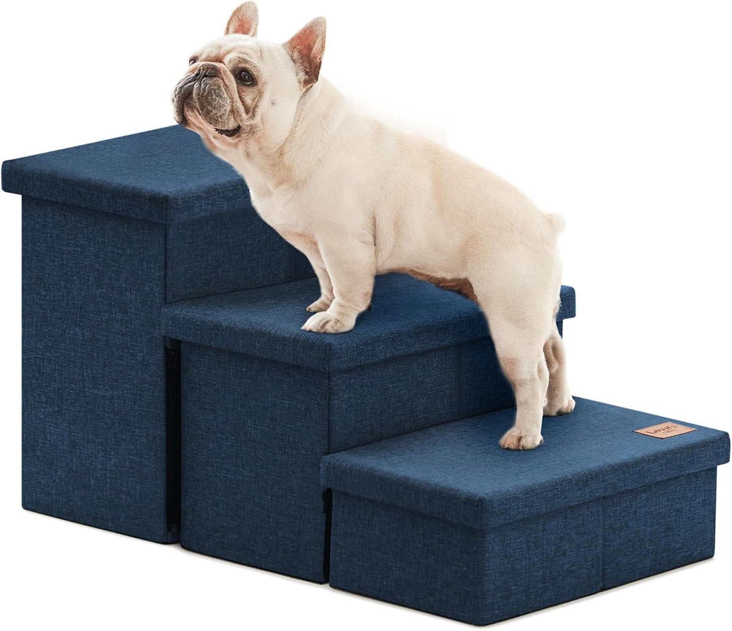 Love's cabin Dog Stairs with Storage for High Beds and Couches