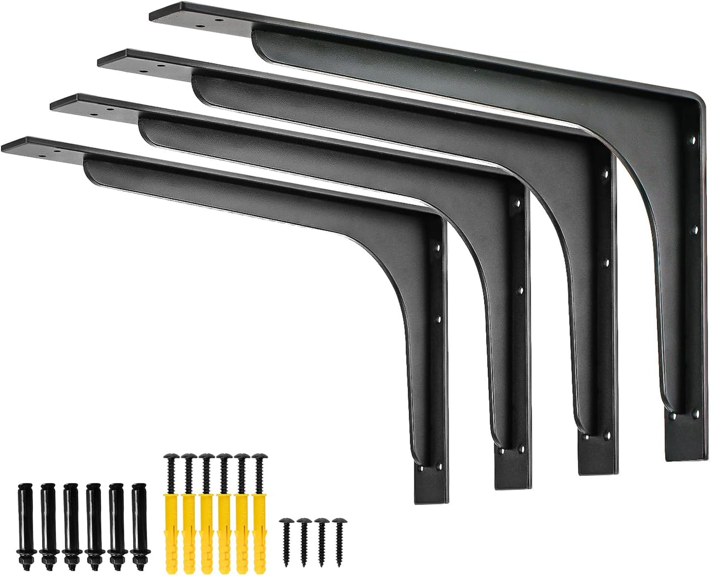 16in x 9.5in Heavy-Duty Shelf Brackets for Strong Support