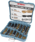 Hi-Spec Drill Bit Set 130pc Multi SAE 1/16in to 3/8in - Complete Kit