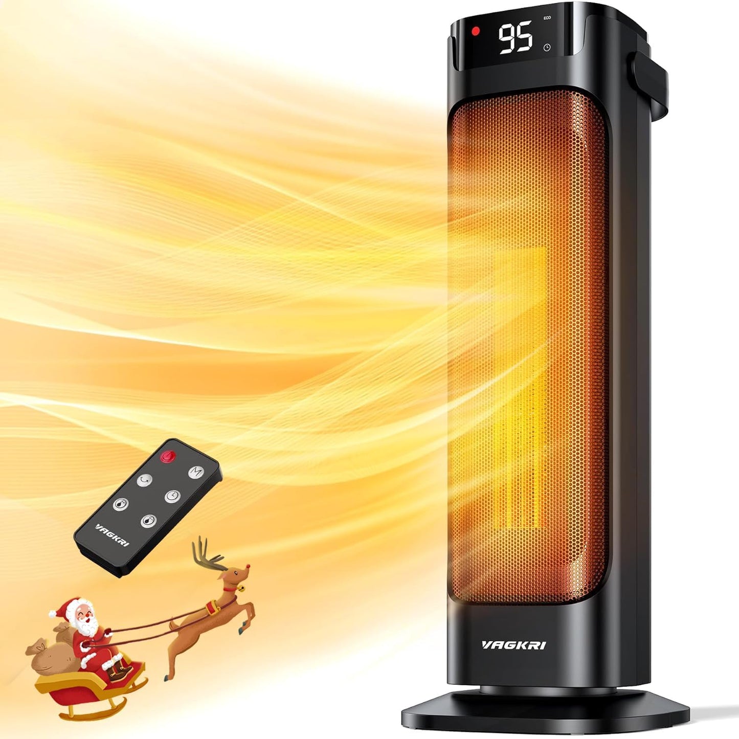 Fast Ceramic Heater with Remote Control - Stay Cozy Anywhere!
