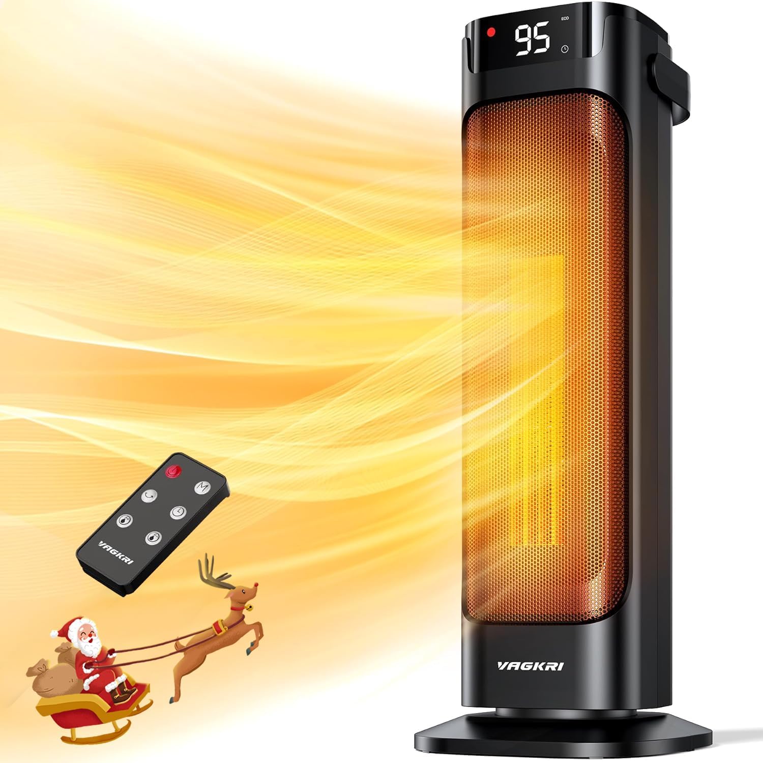 Fast Ceramic Heater with Remote Control - Stay Cozy Anywhere!