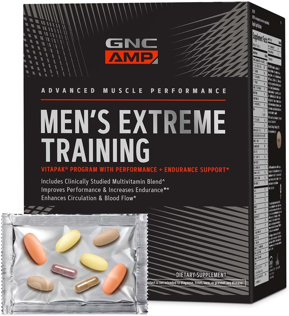 GNC AMP Mens Extreme Training Vitapak for Performance & Endurance