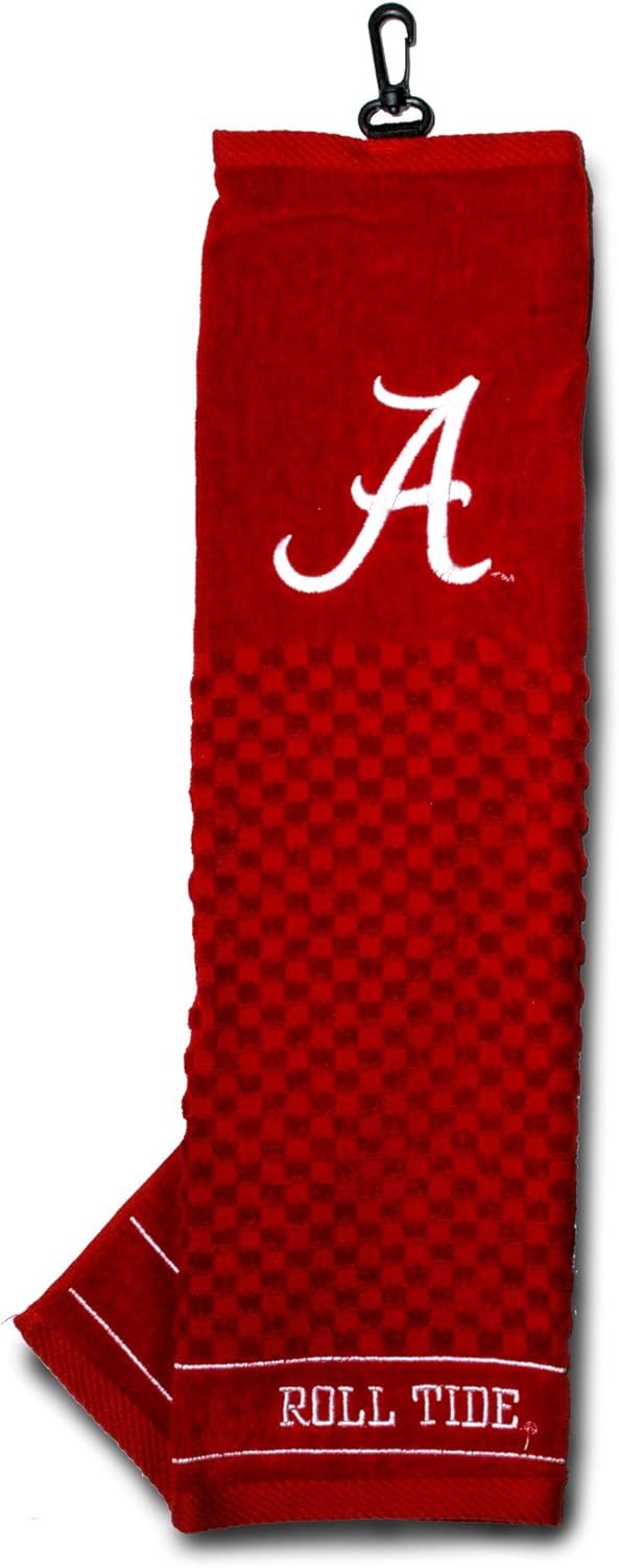 NCAA Embroidered Golf Towel - Scrubber Design for Ultimate Cleanliness