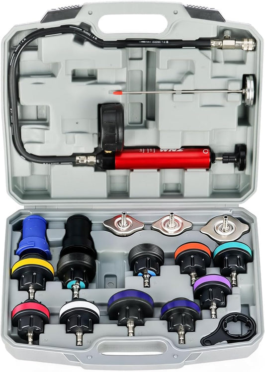 WNZ 18PC Coolant Pressure Tester Kit for Radiator Systems