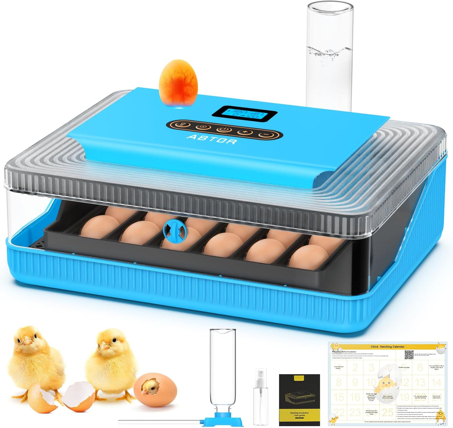 25 Egg Incubator Digital Poultry Hatcher with Automatic Turning