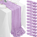 12Pack Lavender Table Runner 10FT Cheesecloth 35x120in - Soft Boho
