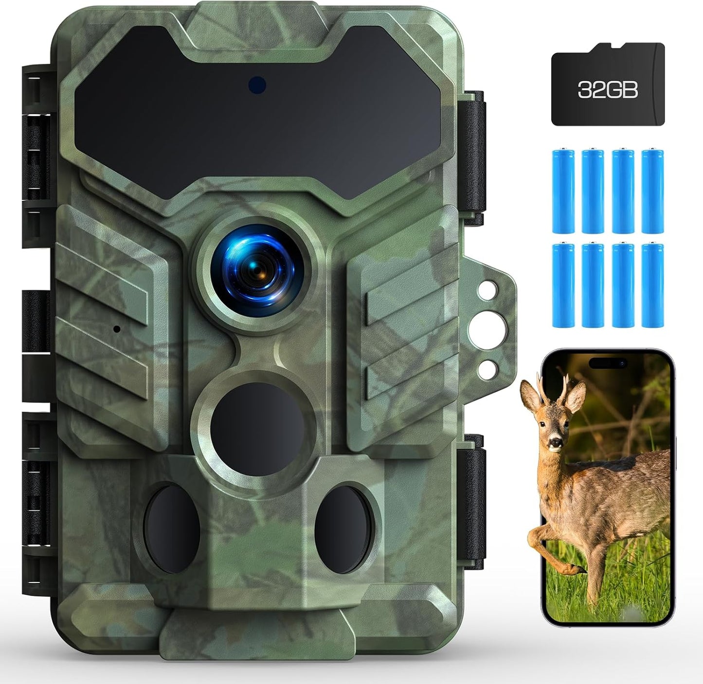 SniperView: WiFi Trail Camera with 32GB Memory