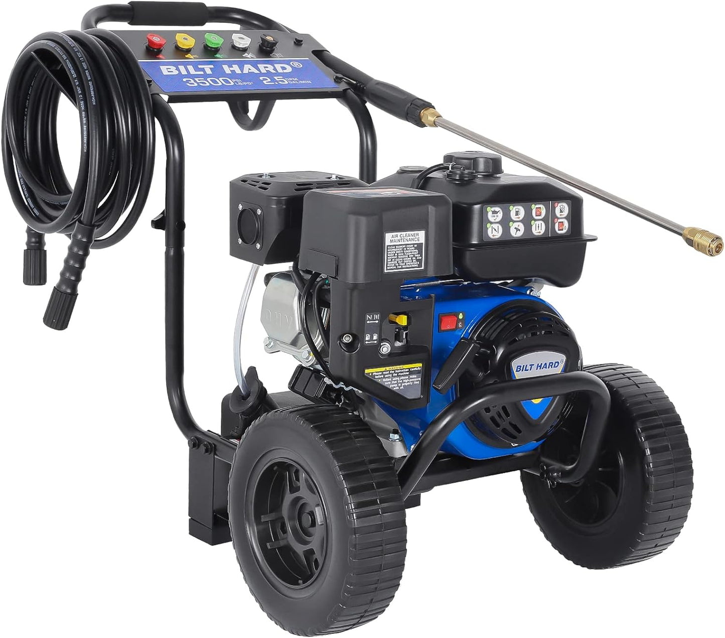 Power through dirt with BILT HARD 3500 PSI Gas Pressure Washer!