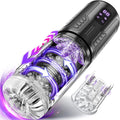 Male Masturbator Sex Toys for Men - Licking Vibrating Rotating Pump
