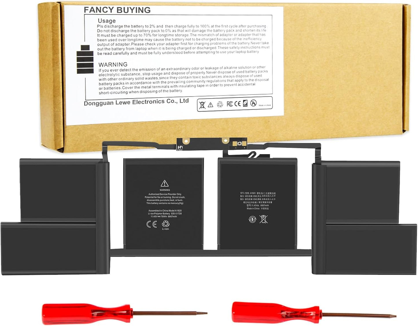 Fancy Buying A1707 A1820 Laptop Battery for MacBook Pro 15 in