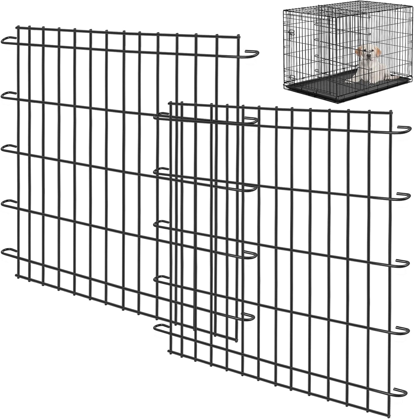 Tandefio Dog Crate Divider Panel for 36 Inch Crates - 2 Pack