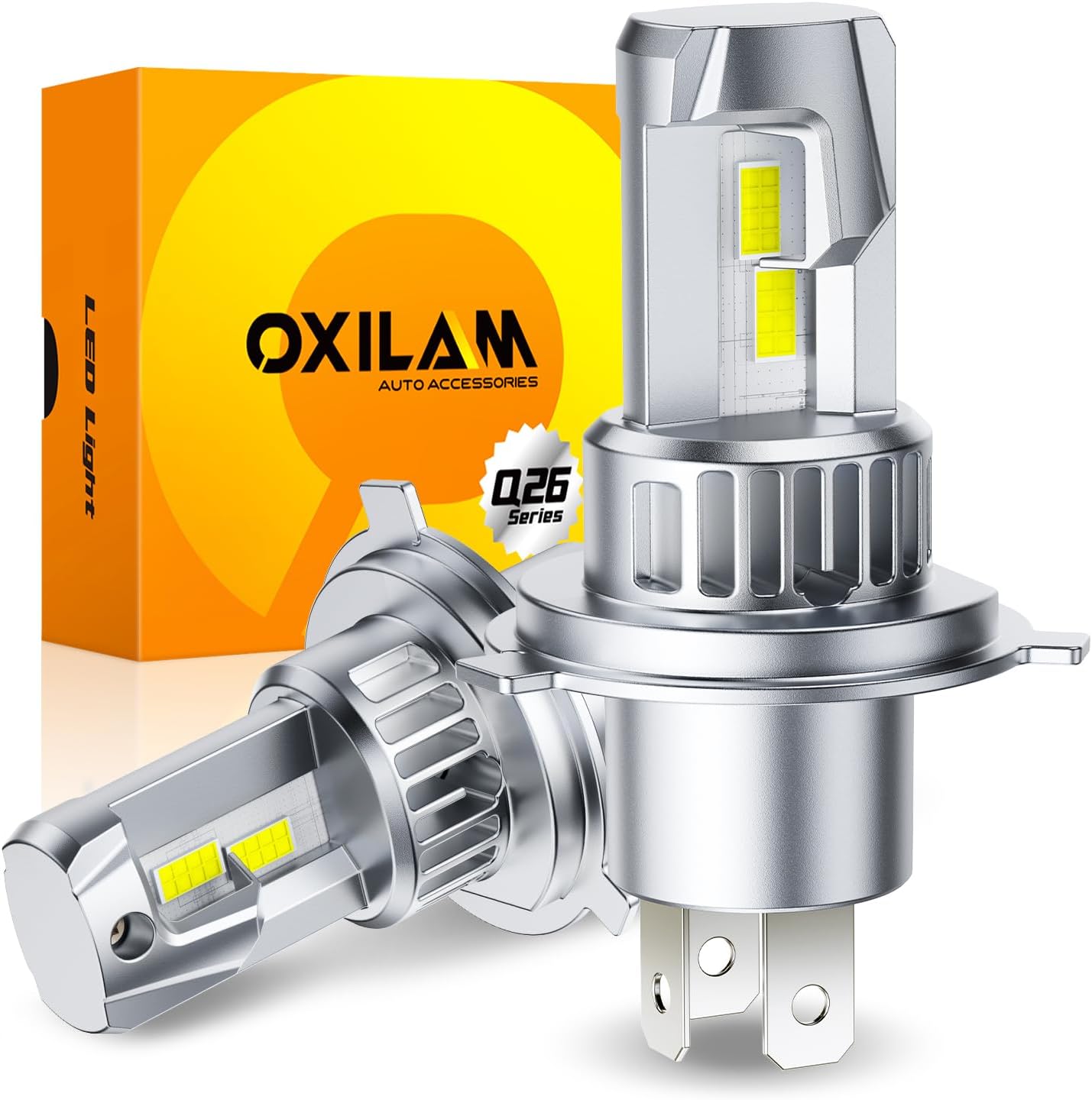 OXILAM H4 9003 LED Bulbs: 700% Brighter with 32000LM Output