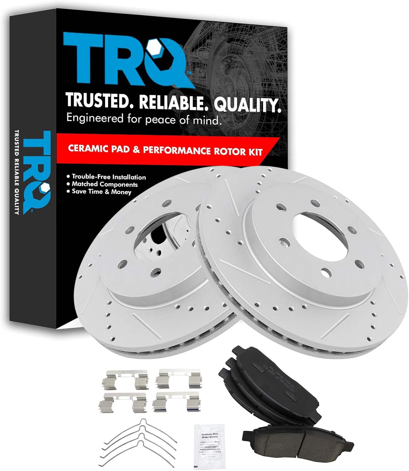 TRQ Front Performance Brake Pad & Rotor Kit for Ford F-150
