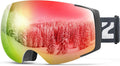 ZIONOR X4 Ski Goggles Magnetic Lens - Clear Panoramic Vision