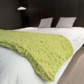Chunky Knit Blanket Throw 40x60 - Soft Cozy Chenille Throw