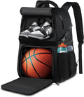 Basketball Bag Backpack with Ball Holder and Shoe (Style V62W)