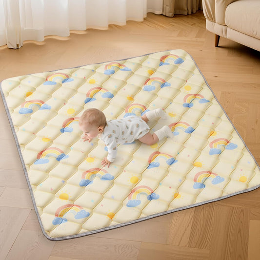 Baby Play Mats for Floor - Thicken Soft Padding Foam 47x47 In