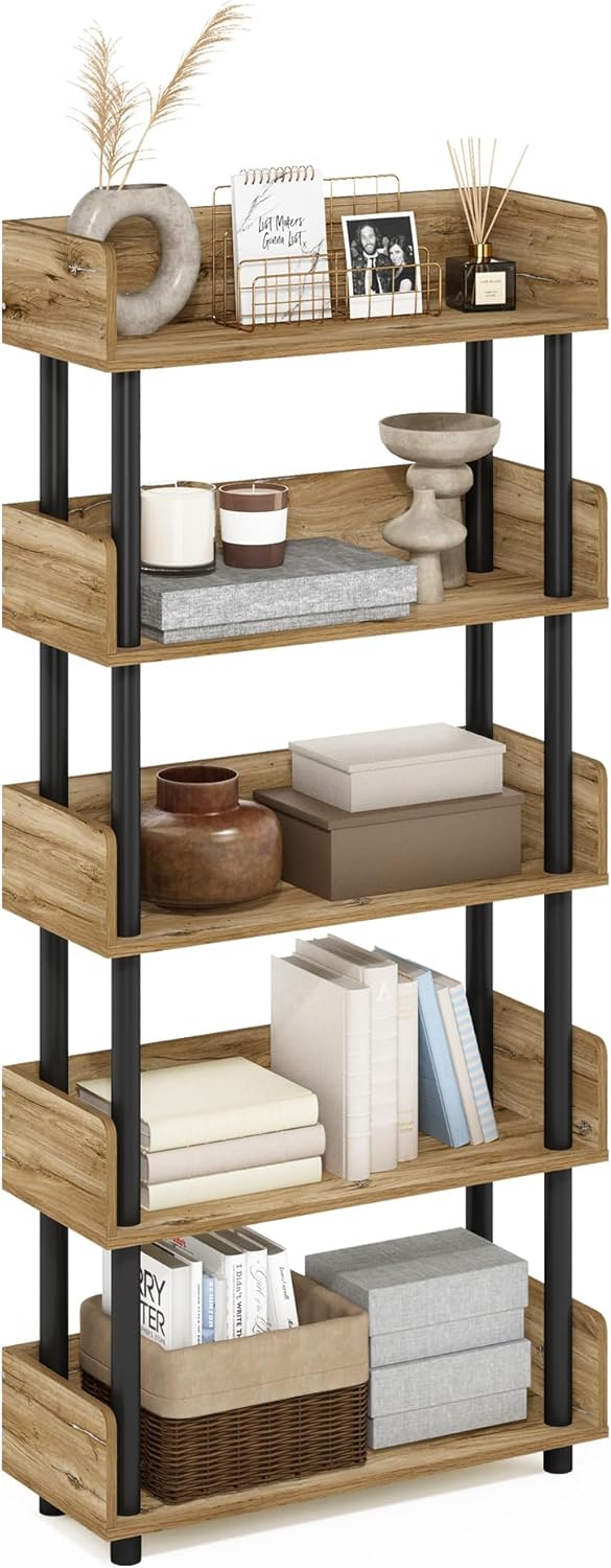 Furinno Turn-N-Tube 5-Tier Multipurpose Display Rack for Home